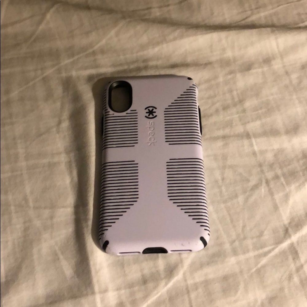 White/Black Speck Case